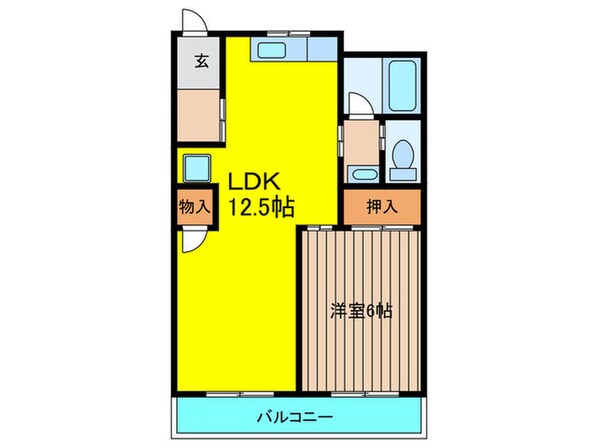 ビューハイム西村の物件間取画像